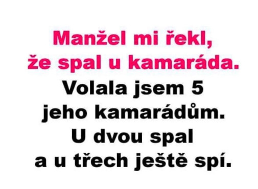 manžel mi řekl